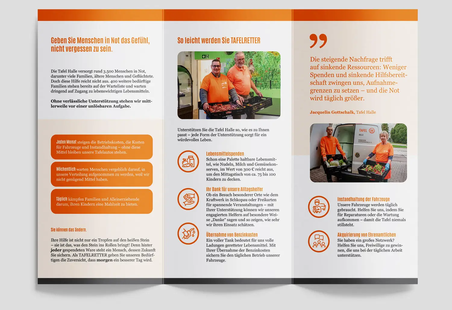 Tafelretter Flyer von innen