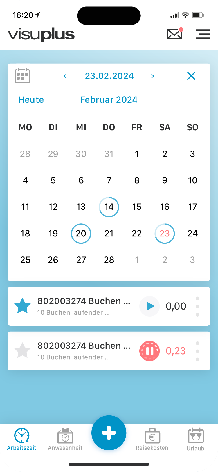 App Bildschirm
