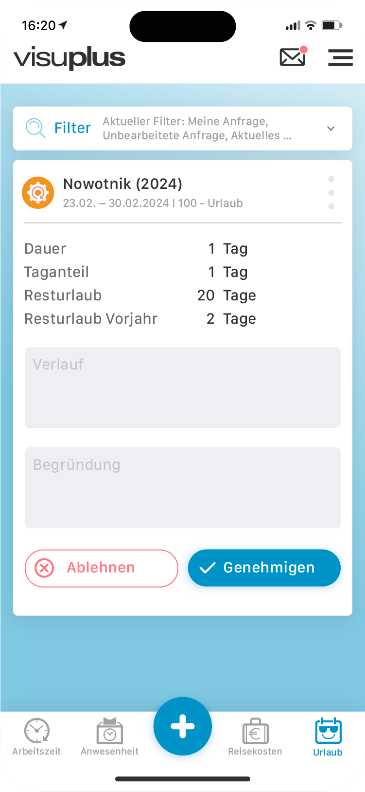 App Bildschirm